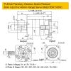 1-Piece 15:1 Gear Reducer for NEMA 17/23/34 Stepper and 40/60/80/90/110/130/180 mm Flange Servo Motors view 3