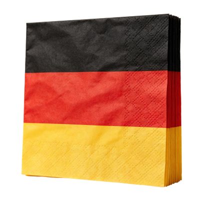 20-Pack Germany Fan Napkins for Football Parties