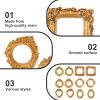 12 Mini Picture Frames - Gold Vintage Style view 3