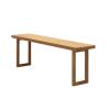 CMYAOYC Solid Wood Patio Bar Table, Easy-Care Beer Table for Kitchen, Dining Room & Bistro Areas (140 x 40 x 75 cm) view 1