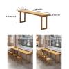 CMYAOYC Solid Wood Patio Bar Table, Easy-Care Beer Table for Kitchen, Dining Room & Bistro Areas (140 x 40 x 75 cm) view 2