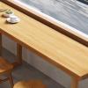 CMYAOYC Solid Wood Patio Bar Table, Easy-Care Beer Table for Kitchen, Dining Room & Bistro Areas (140 x 40 x 75 cm) view 3
