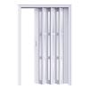 ZYJIX No-Drill Accordion Door with Aluminum Frame and Acrylic Panel view 1