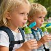 Reusable Kids' Water Bottle Lid with Straw view 2