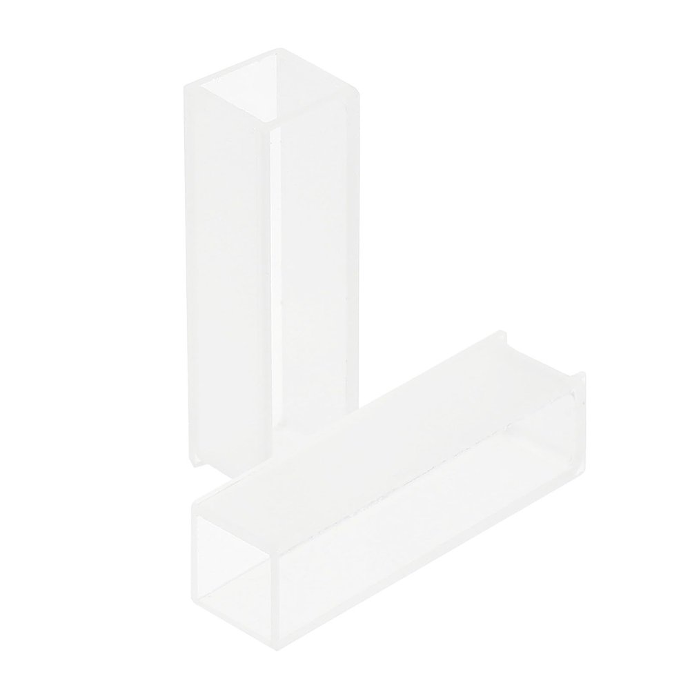 10 mm Glass Cuvettes, 2-Pack for Spectrophotometers