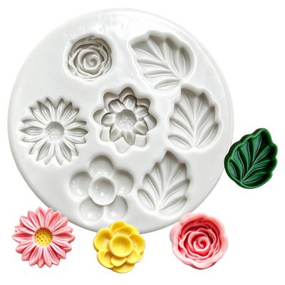 Silicone Molds for 3D Flower and Leaf Designs