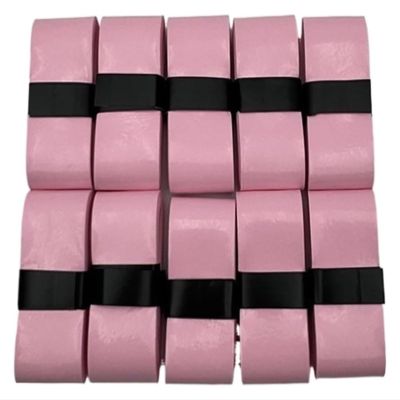 LQZAXSRDR Grip Tape for Badminton and Tennis-Padel Rackets, 10 Pieces, Pink