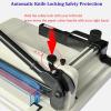 Manual Paper Cutter with Storage Slot, Professional Trimmer for Office, School, Home, and Print Shops view 3