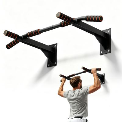 Zinueen Wall-Mounted Pull-Up Bar, 200 kg Capacity, Multi-Grip Design for Home Workouts