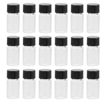 Gadpiparty 20-Pack 3 mL Glass Reagent Bottles with Caps