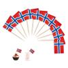 100 Pack Norway Toothpick Flags view 1