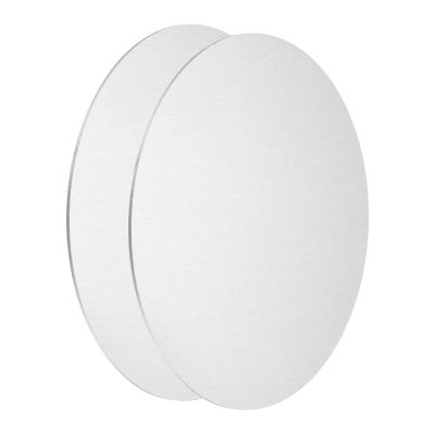 1060 Aluminum Disc Plates, 2-Pack, 4 in (100 mm), 0.02 in (0.5 mm) Thick
