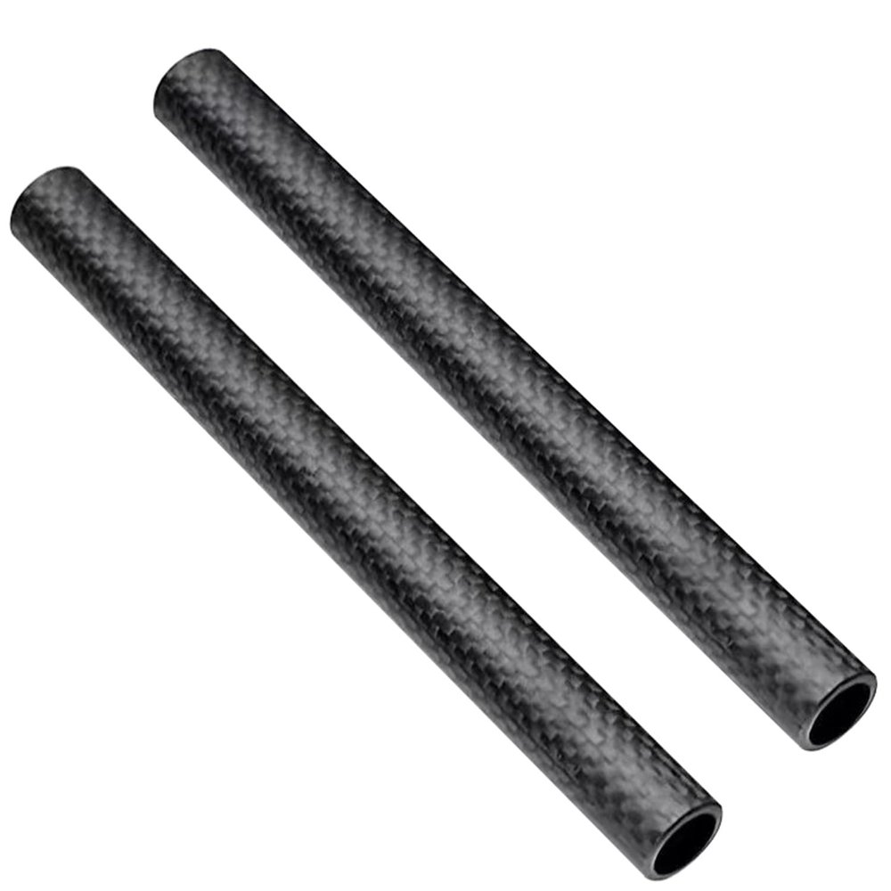 Wzmazingly 2-Pack Matte 3K Carbon Fiber Tubes, 13 x 11 x 1000 mm, Black