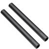 Wzmazingly 2-Pack Matte 3K Carbon Fiber Tubes, 13 x 11 x 1000 mm, Black view 1