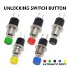 100PCS 7mm PBS-110 Momentary Push Button Switch, NO, Yellow view 2
