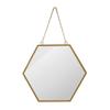 Hexagonal Wall-Mounted Bathroom Makeup Mirror view 1