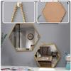 Hexagonal Wall-Mounted Bathroom Makeup Mirror view 4