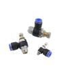 2-Piece Air Cylinder Throttle Valve, SL4-M5, Adjustable 6-01 Speed Control, 8-02 Quick Air-Pipe Connection (SL6-02) view 2