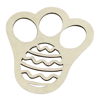 Easter Bunny Paw Print Stencil
