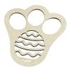 Easter Bunny Paw Print Stencil view 1