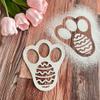 Easter Bunny Paw Print Stencil view 2