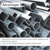 Aluminum Round Tube, 1 Piece, 6063, 20 mm OD, 17 mm ID, 300 mm Length, Seamless Straight Tube for DIY Projects (21 mm OD × 13 mm ID) view 3