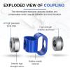 TNPLKIUYT Aluminum Plum Coupling LS-D-D27L30 Encoder Coupling, 4 mm × 9 mm view 4