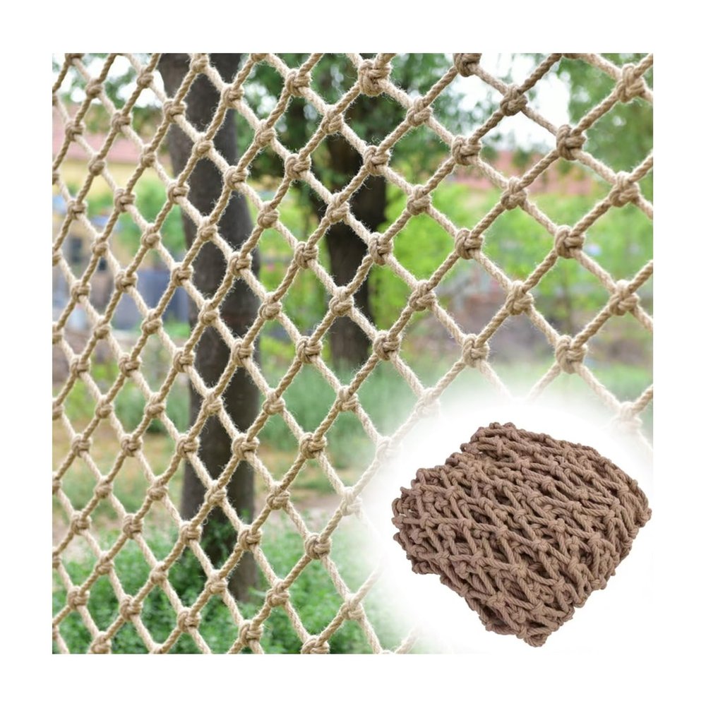 Outdoor Climbing Net for Children & Adults - Sturdy Rope/Webbing for Swings, Playgrounds & Treehouses (3 x 4 m / 9.9 x 12.12 ft)