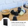 HOMOCONO Wall-Mounted Black Acrylic Coffee Capsule Holder for Home and Office view 3