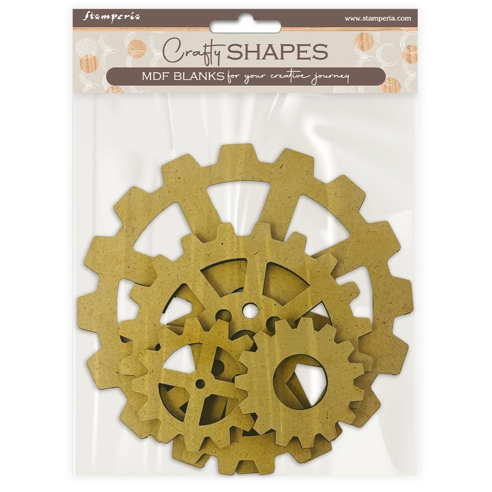 Stamperia - Crafty Shapes for Scrapbooking and More (Gardens of Time, Gears)