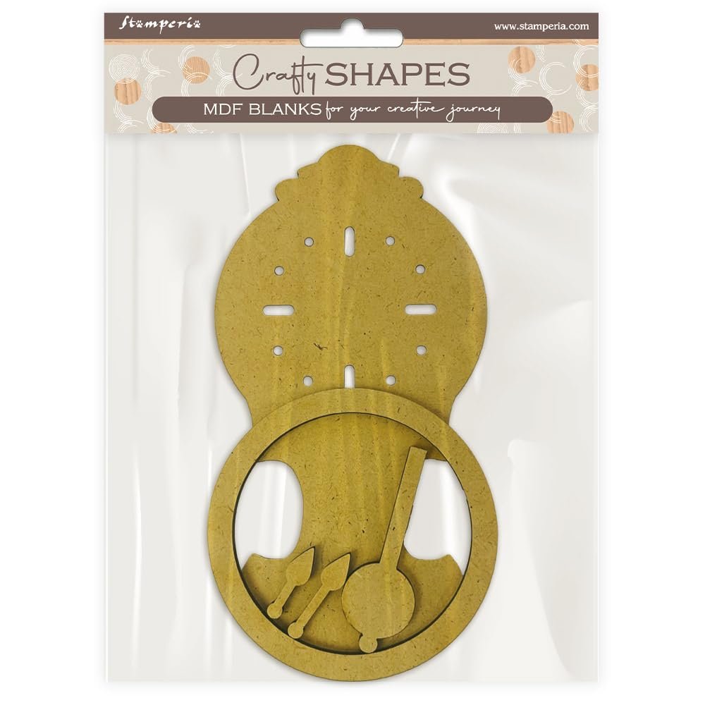 Stamperia - Crafty Shapes for Scrapbooking and More (Gardens of Time, Pendulum Clock)