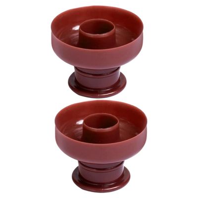 BATHVEVE Round Donut Molds with Non-Stick Coating - 2 Pack