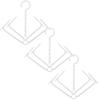 CTIRCHIU Foldable Shoe Rack - Space-Saving, 3 Pieces in White PP Plastic with Hooks for Hanging view 1