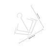 CTIRCHIU Foldable Shoe Rack - Space-Saving, 3 Pieces in White PP Plastic with Hooks for Hanging view 2