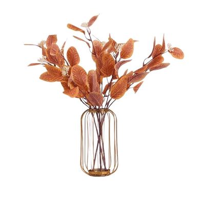 Autumn Artificial Eucalyptus Plant, Orange