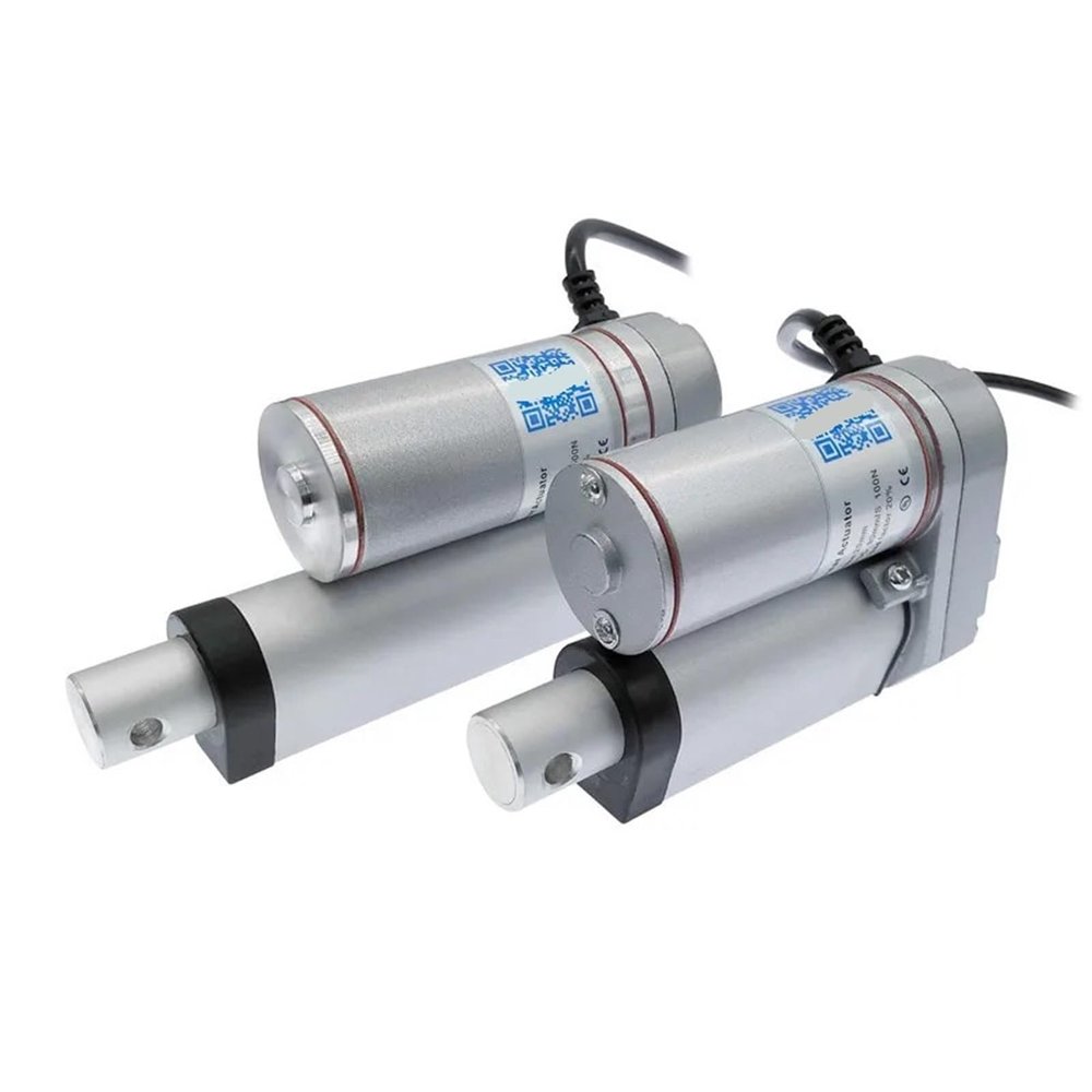 12V/24V DC Linear Actuator, 20 mm Stroke, 100–1500 N