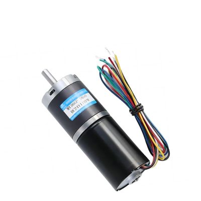36GP-3650 Micro DC Geared Motor 12V/24V, Forward and Reverse, Adjustable Speed 11RPM–2160RPM, Brushless Planetary Gearbox, High Torque (6mm 5-line, 12V 98RPM)