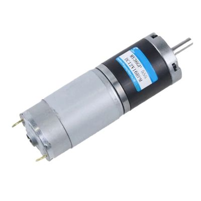12V/24V Planetary Gear Motor, Low-Speed Adjustable Micro CW/CCW High-Torque 36GP-555 (24V Motor Only, 37 RPM, 6 mm)