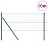 Green Fence Posts, 10 x 0.6 m, Steel and PVC view 3