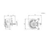 50 W Max. R-200 Ohm BCW High-Power Rheostat, Rotary Variable Wirewound Resistor, Disc-Shaped, Without Base view 4