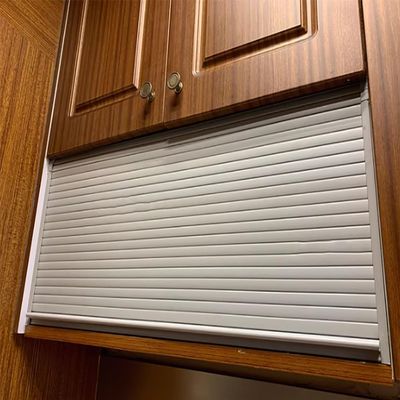 Tambour Replacement Set, Flexible Roll-Up Cabinet Door with Track and Handle