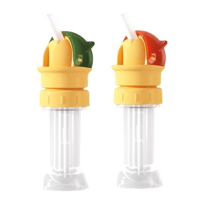Reusable Kids' Water Bottle Straw Lid, 2-Pack