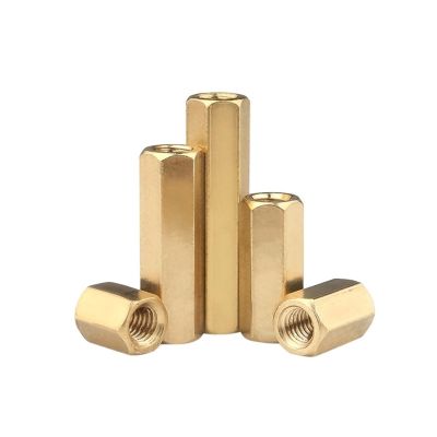 Hex Brass Standoffs with Female Thread, M2–M6, 19 mm M5, 10-Pack