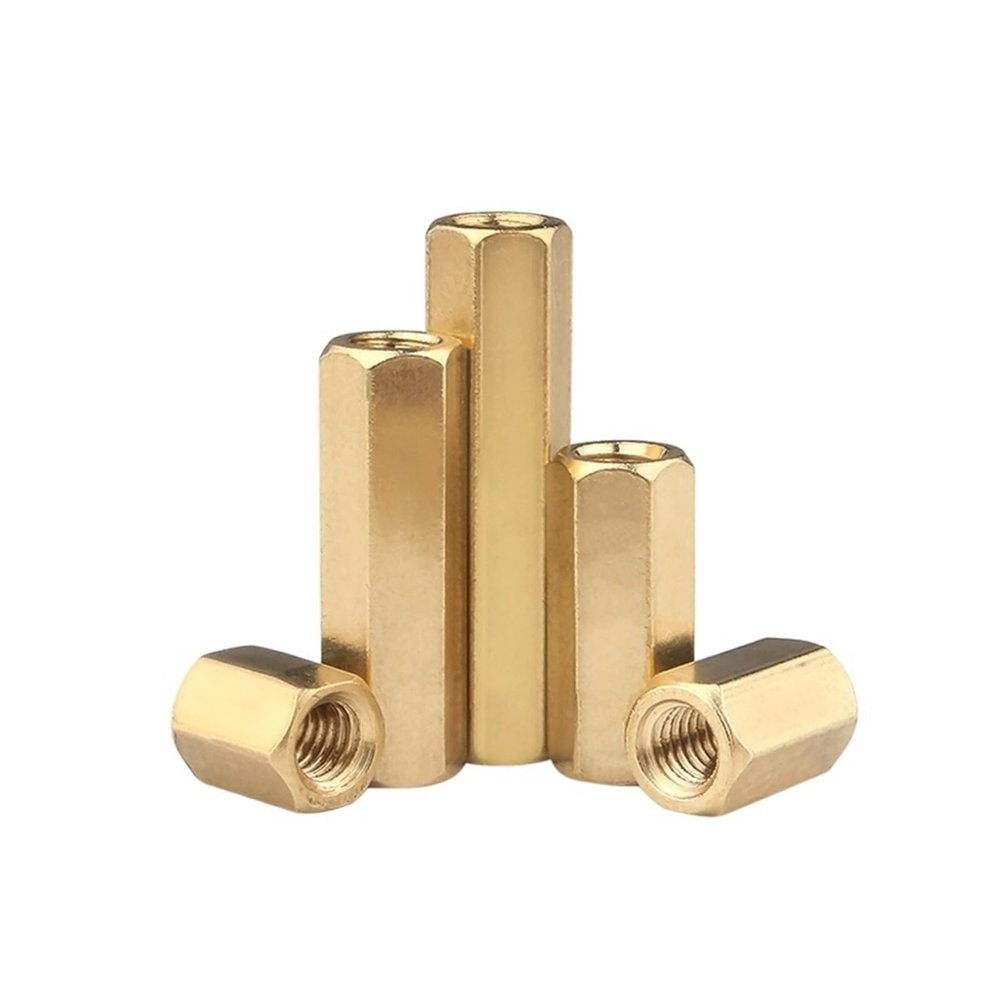 Hex Brass Standoffs with Female Thread, M2–M6, 19 mm M5, 10-Pack