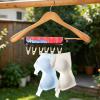 Foldable Travel Clothes Hanger with 6 Clips view 4