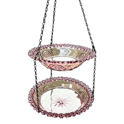 Hanging Hummingbird Birdbath and Feeder for Gardens