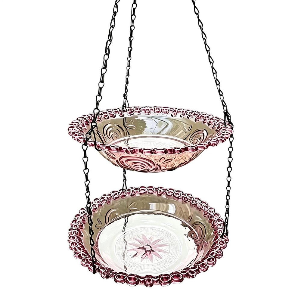 Hanging Hummingbird Birdbath and Feeder for Gardens