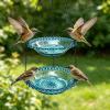 Hanging Hummingbird Birdbath and Feeder for Gardens view 3