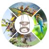 Hanging Hummingbird Birdbath and Feeder for Gardens view 4