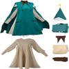 Ubaywey Witch Atelier Cosplay Costume Hat Dress Coat Full Set for Women, Green, L view 1